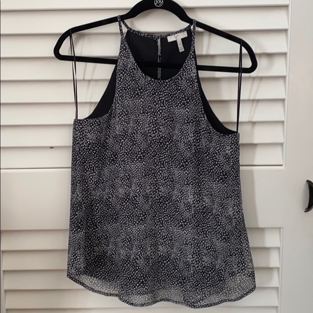 Joie patterned silk tank top